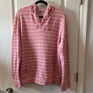 Onia Micah Striped Cotton-Blend Hoodie